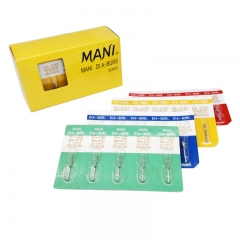 MANI Diamond Burs Drill FG 1.6mm 5pcs/pk Dental High Speed Handpiece 154 Types Optional