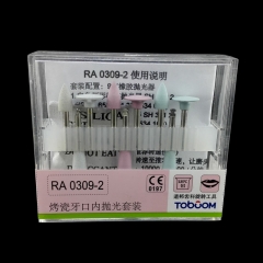 TOBOOM RA0309-2 Dental Porcelain Polishing Kit for Low-speed Handpiece